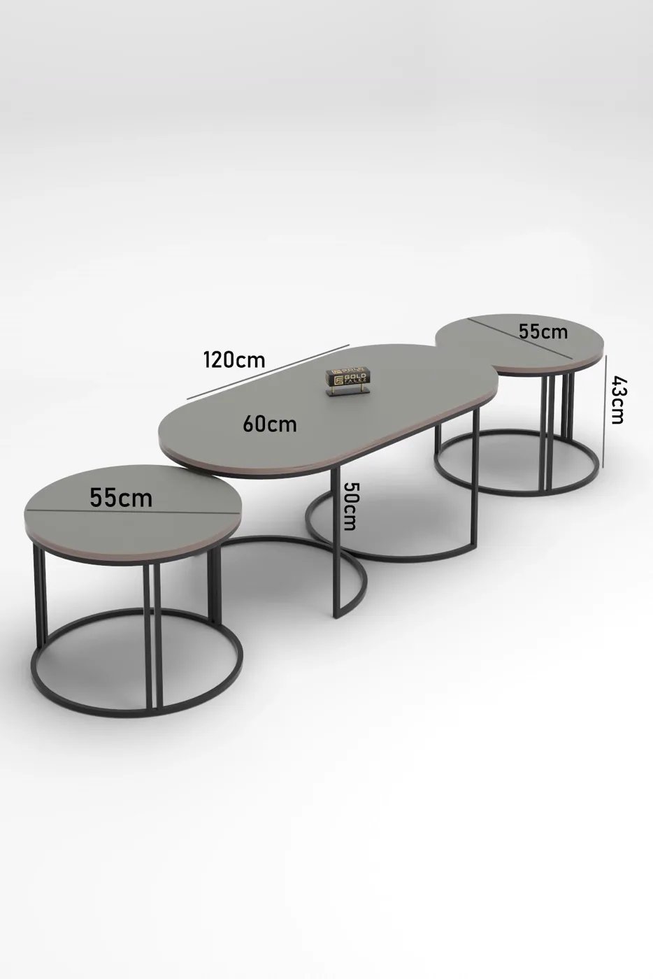 Dolunay ensemble table basse et table d'appoint - Gordion