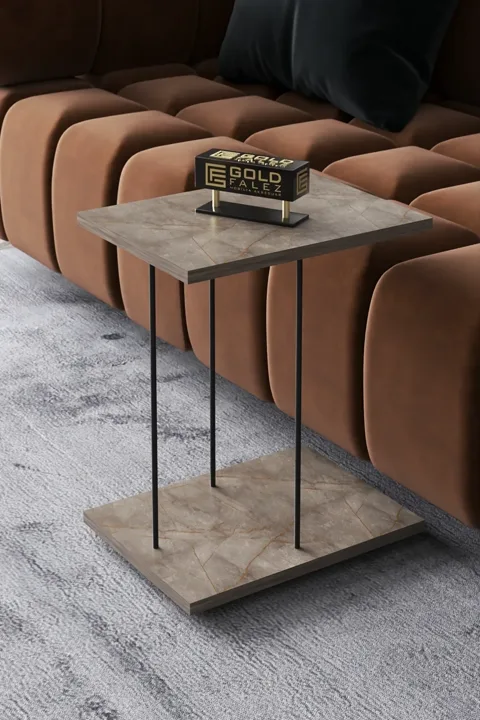 Rectangular Rolling Laptop Side Table - Gordion
