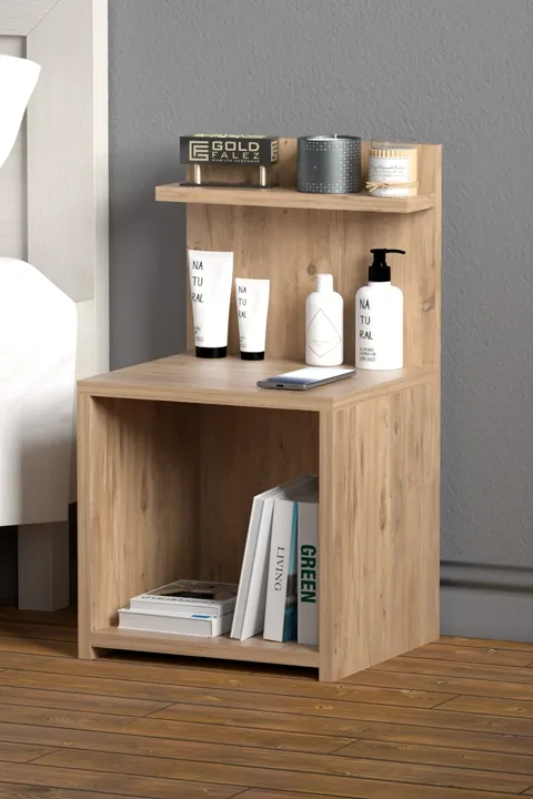 Side Table with Shelves - Atlantic Pine