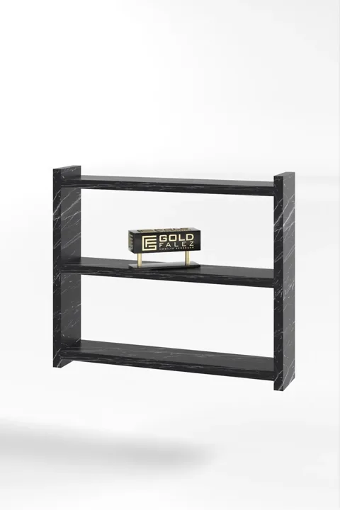 3-Shelf Countertop Kitchen & Bathroom Organiser - Black Marble Effect