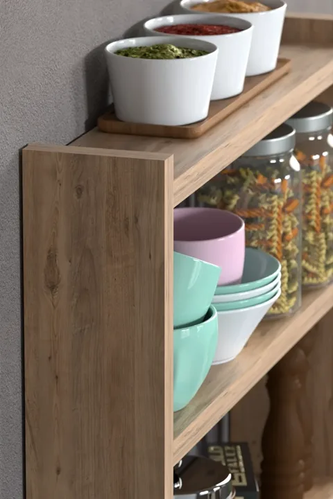 3-Shelf Countertop Kitchen & Bathroom Organiser - Atlantic Pine