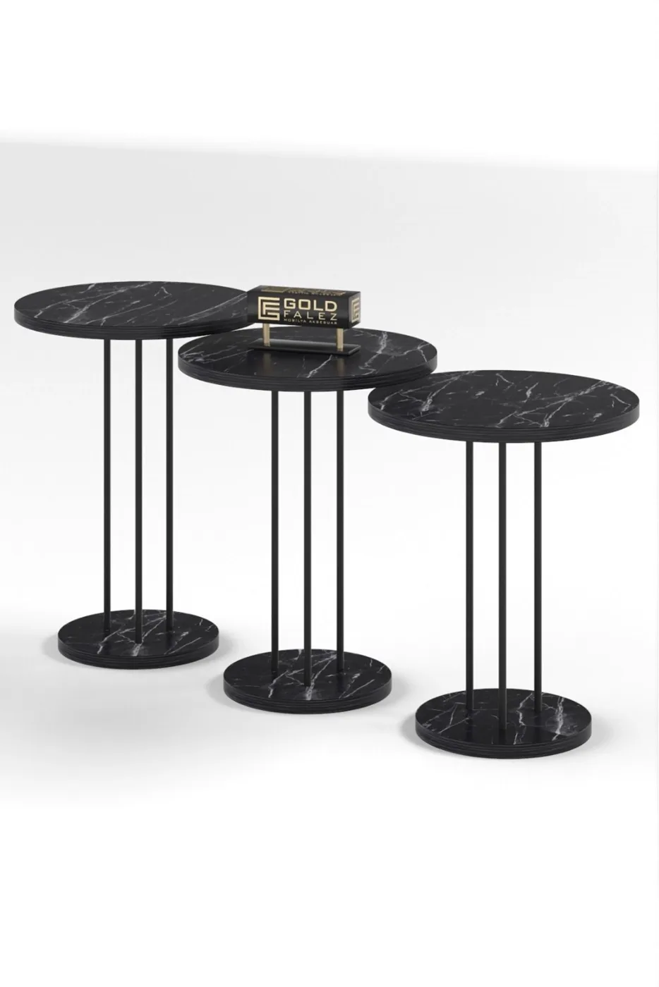 Terra 3-Piece Round Nesting Table Set - Bendir