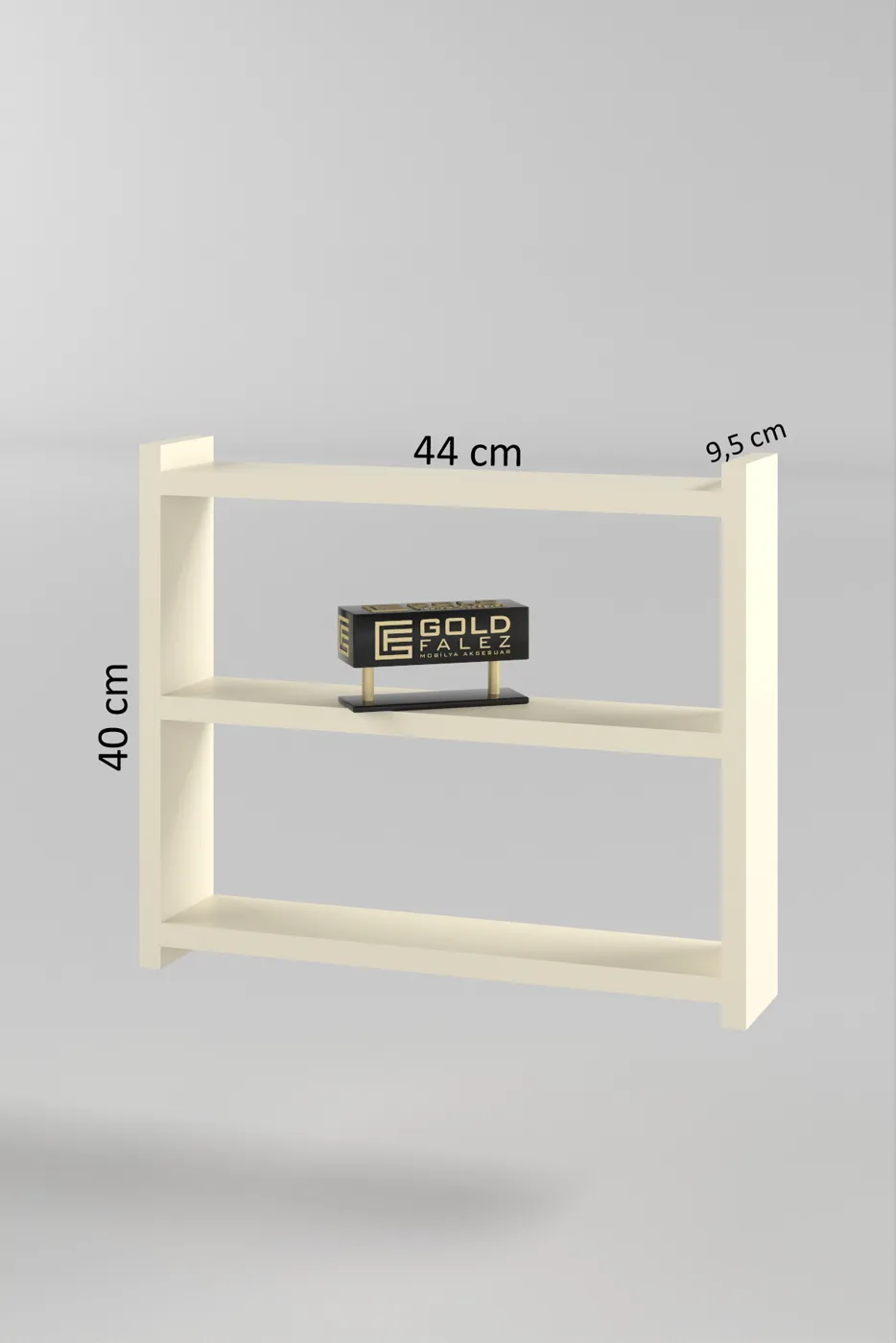 3-Shelf Countertop Kitchen & Bathroom Organiser - Cream