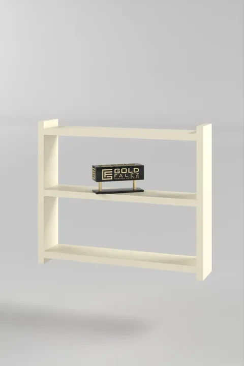 3-Shelf Countertop Kitchen & Bathroom Organiser - Cream