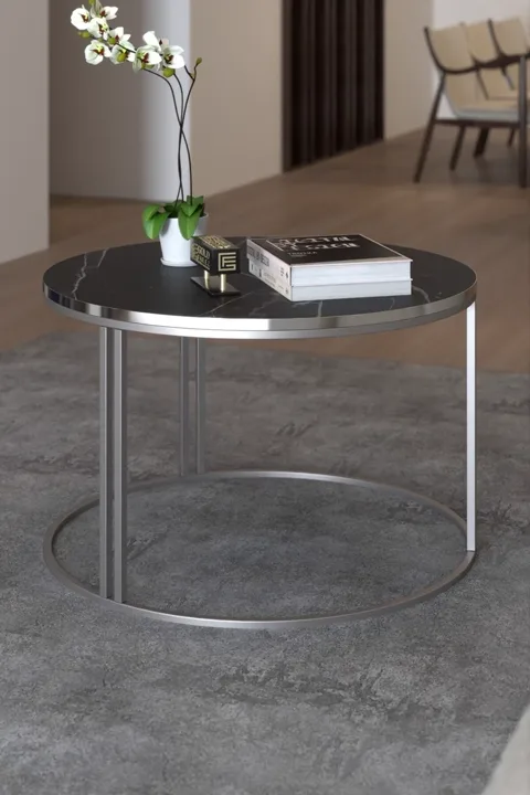 Special Round Coffee Table - Silver Bendir