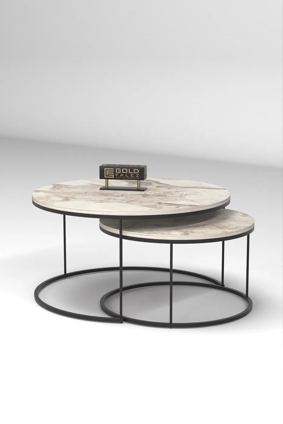 Special 2-Piece Round Coffee Table Set - Efes