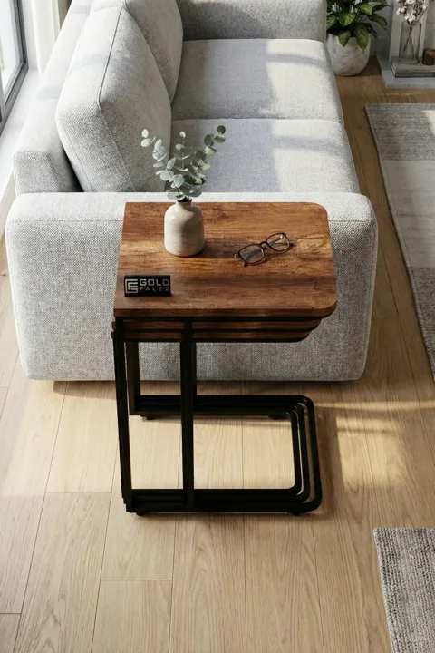 Nesting Table - Oak - Multicolour