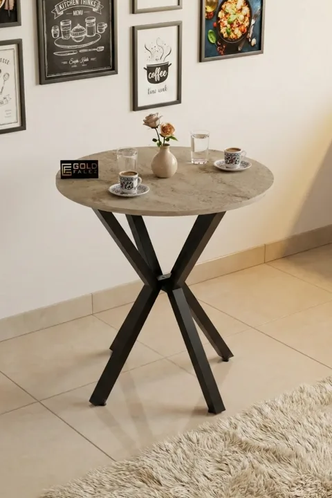 Round Dining Table, 70cm - Beige