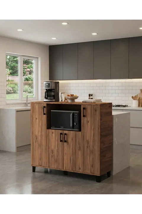 MD Microwave Cabinet, Atlantic Pine 120 cm