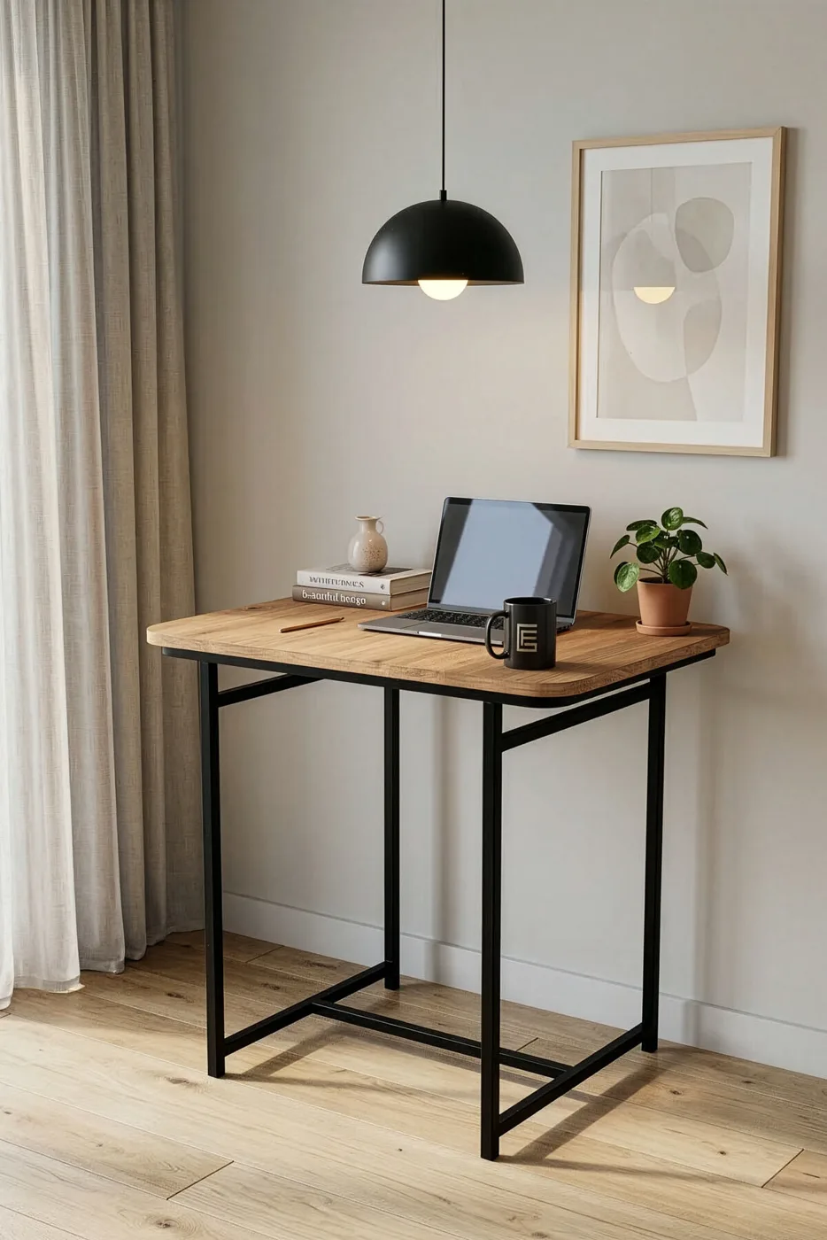 MD Minor Desk, Melamine-Faced Chipboard, Brown 72x52