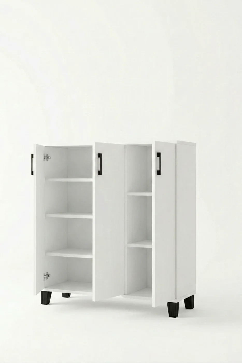 MD White Shoe Cabinet 105 cm