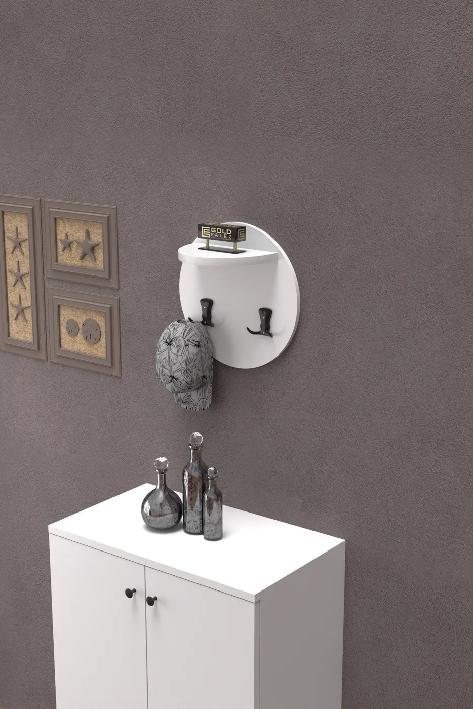 Ilkal Wall Hanger White