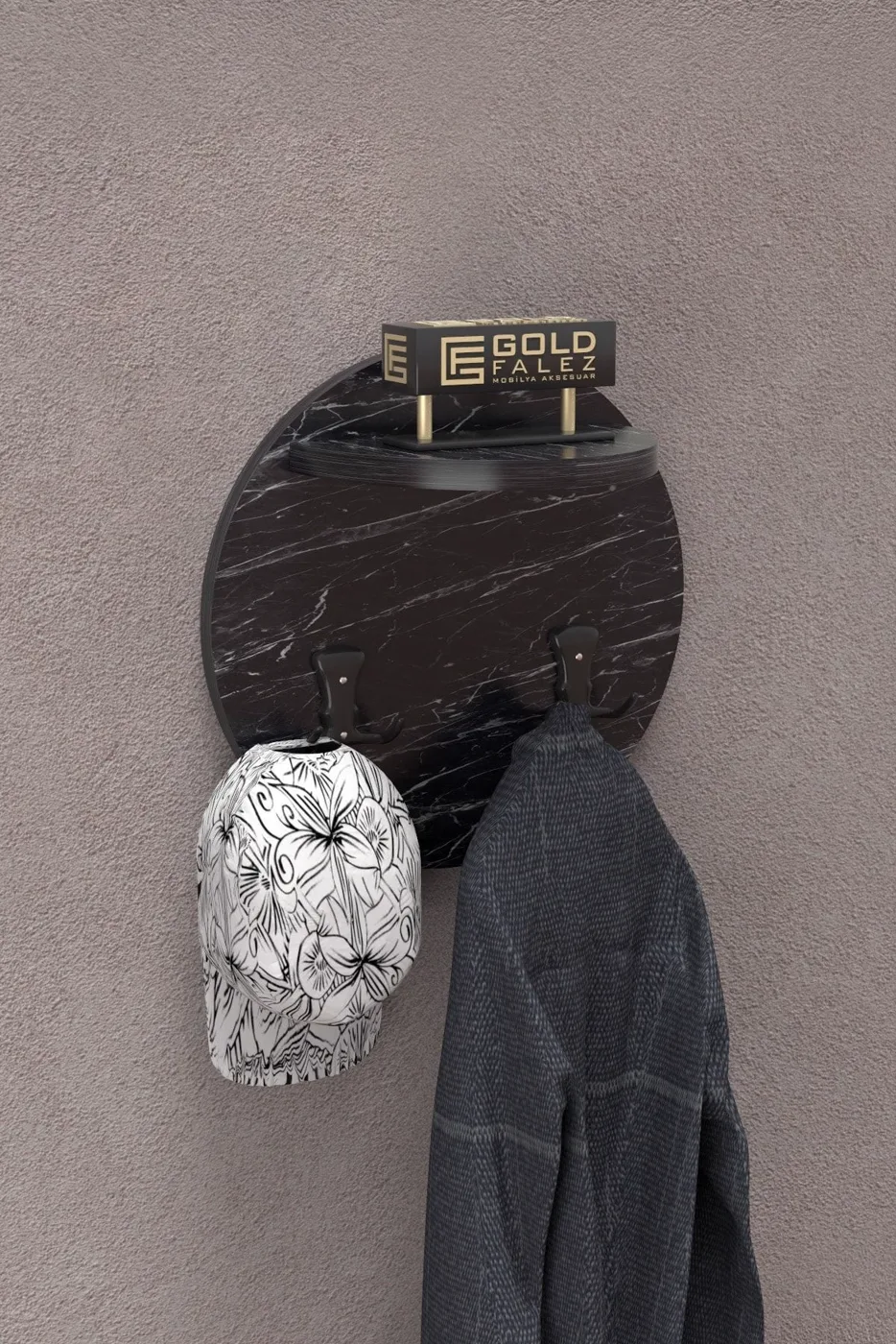 MD Wall Hanger Bendir Black