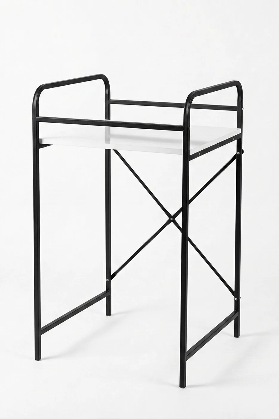 MD Washing Machine Rack, Metal, Black, 66 cm