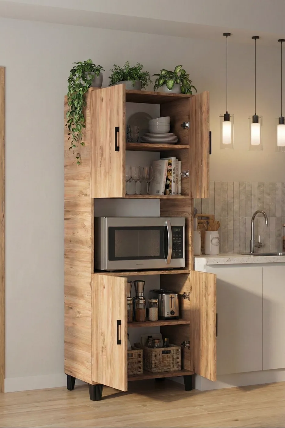 MD Kitchen Cabinet Atlantic Pine 70 cm