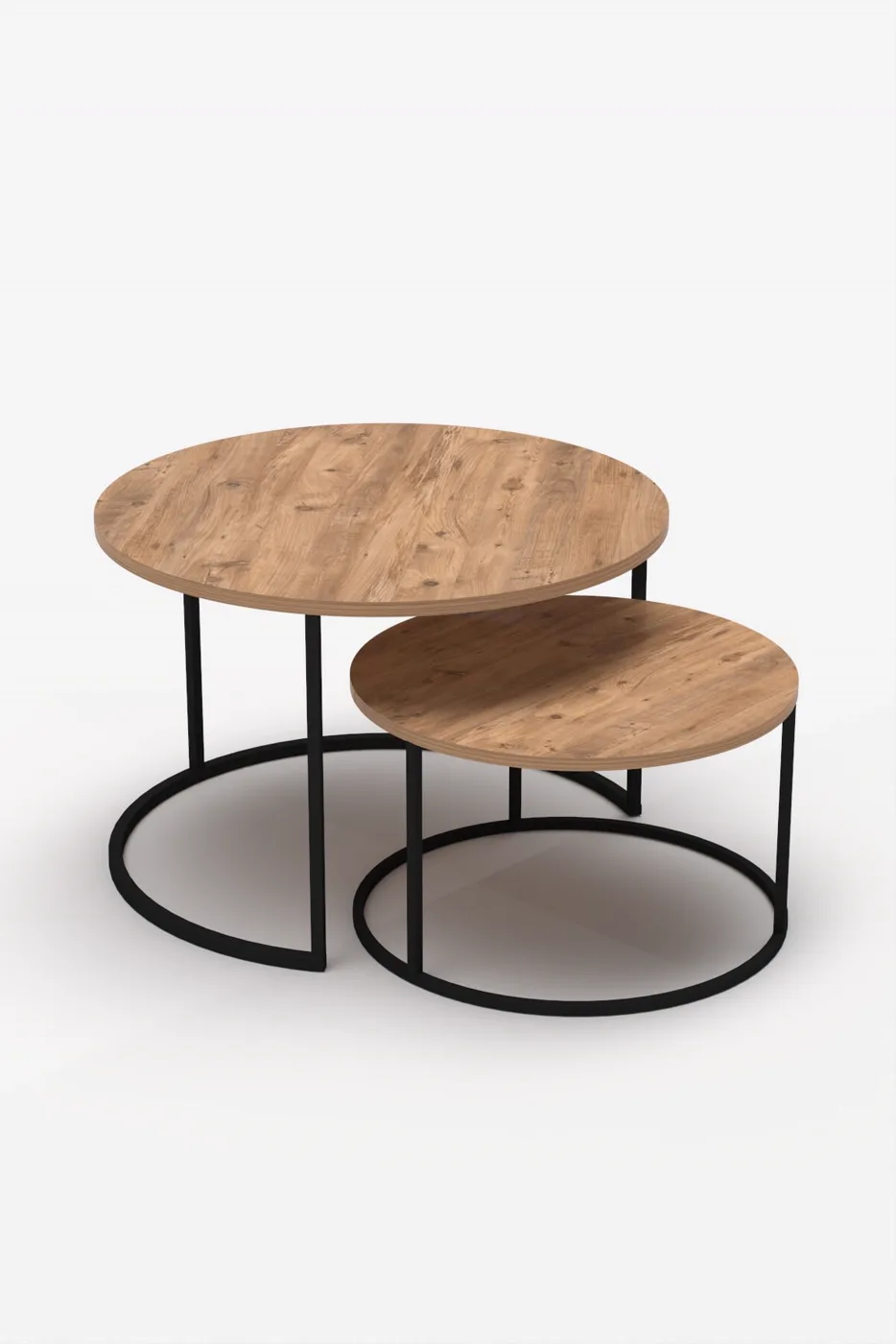 MD Bade 2-Piece Coffee Table Brown
