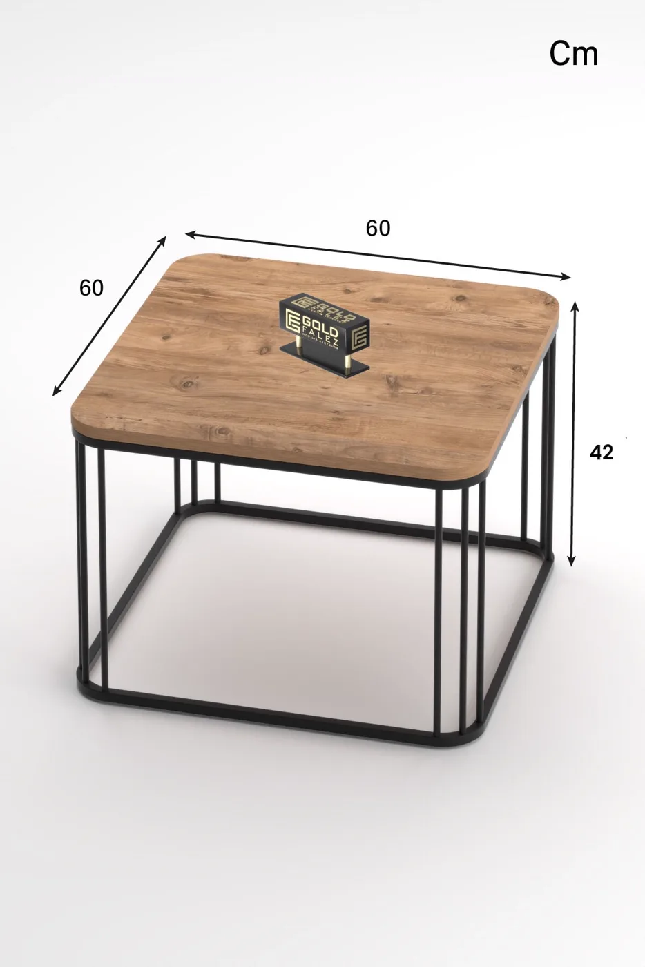 MD Alize Square Coffee Table Brown