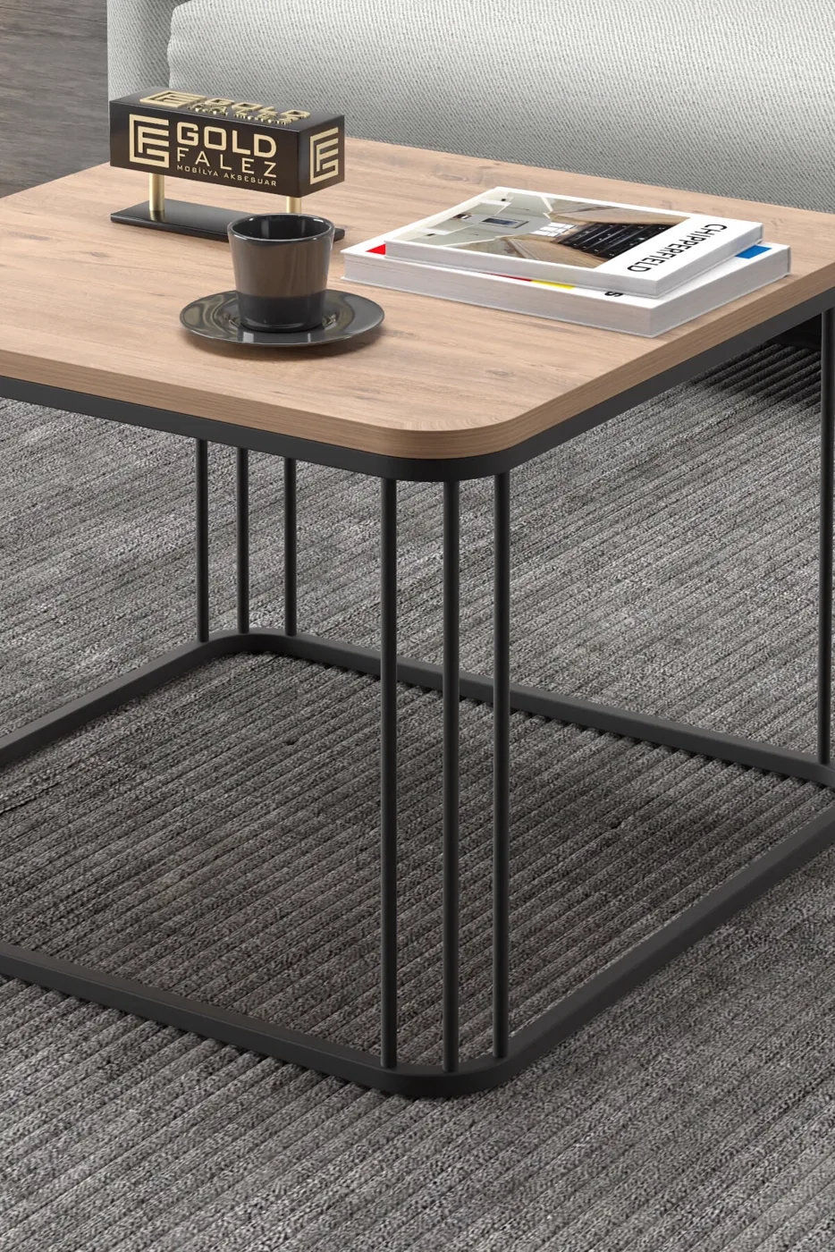 MD Alize Square Coffee Table Brown
