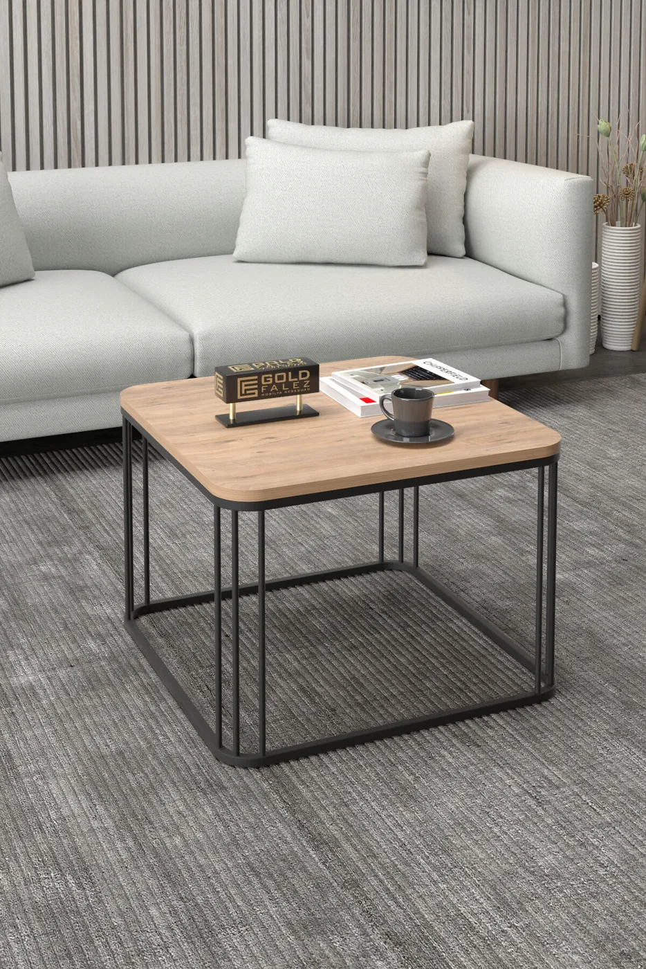 MD Alize Square Coffee Table Brown
