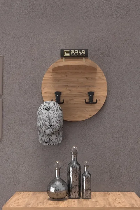 MD Atlantik Pine Wall-Mounted Coat Rack