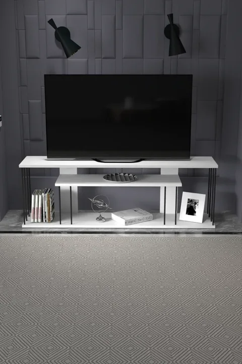 MD Gzd Plus TV Unit White 140 cm