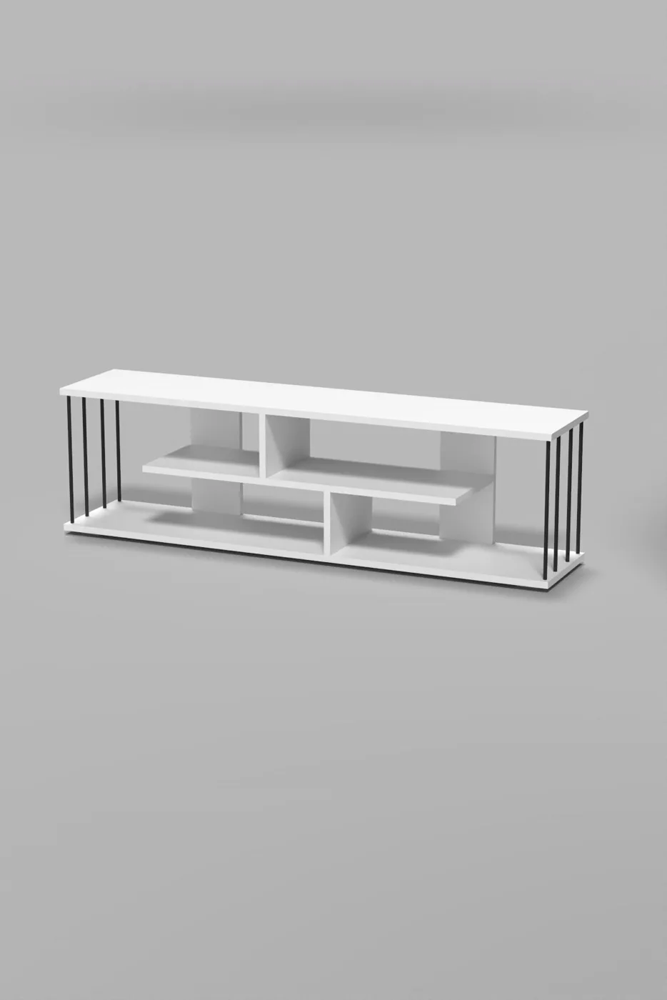 MD Gzd TV Unit White 140 cm