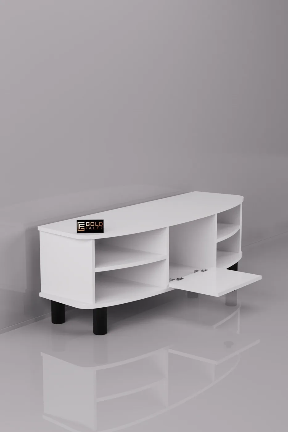 Vienna TV Sehpası Suntalam Beyaz 136x44 cm