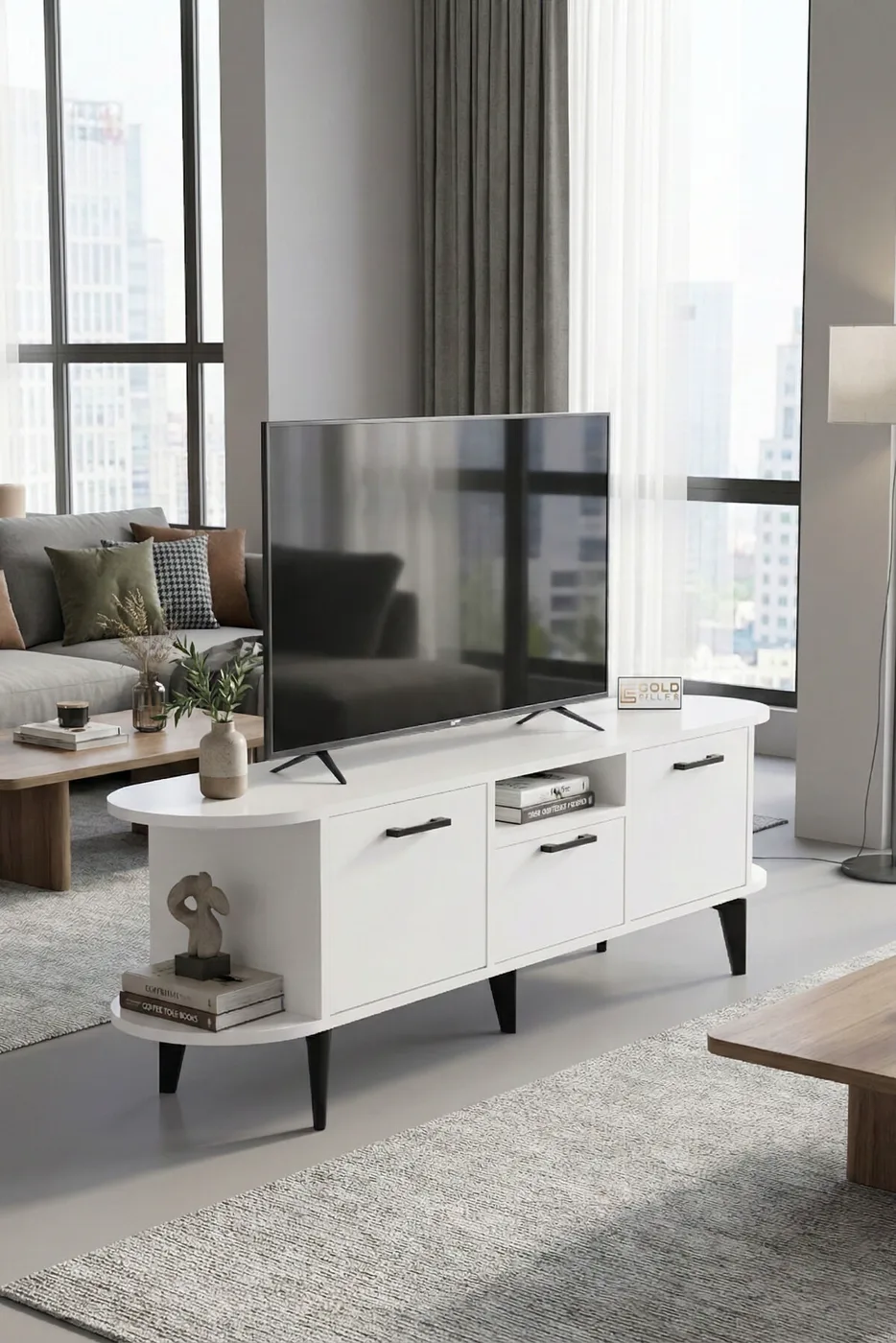 Mira TV Sehpası Suntalam Mavi 160x35