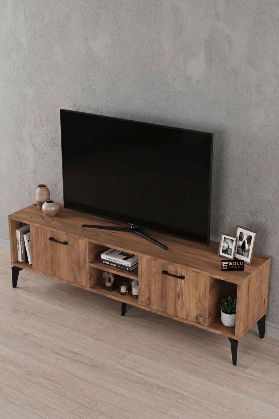 Linya TV Sehpası Çok Renkli 160x35 cm