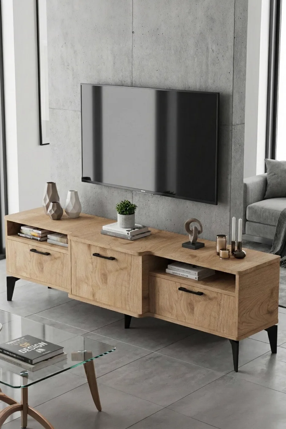 Mistral TV Sehpası Suntalam Bej 160x40 cm