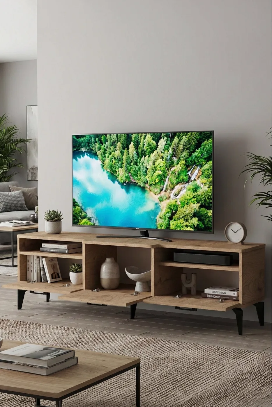Mistral TV Sehpası Suntalam Bej 160x40 cm