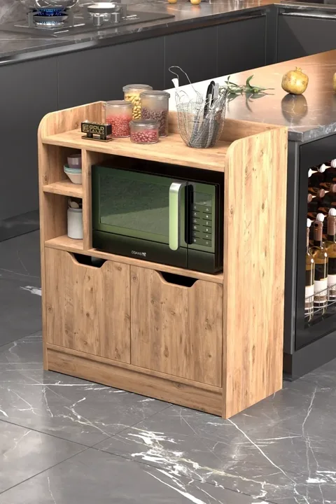 MD Oven Cabinet Brown Pine