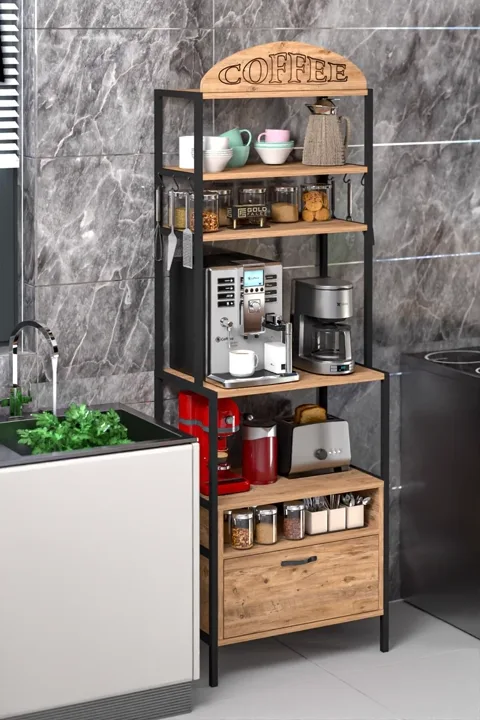 MD Metal Coffee Corner Brown