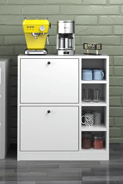 MD Coffee Corner Cabinet White