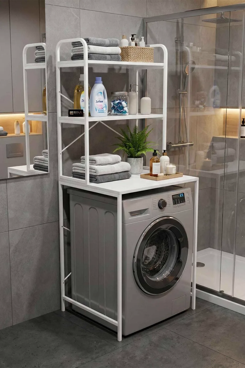 MD Washing Machine Top Shelf White 70 cm