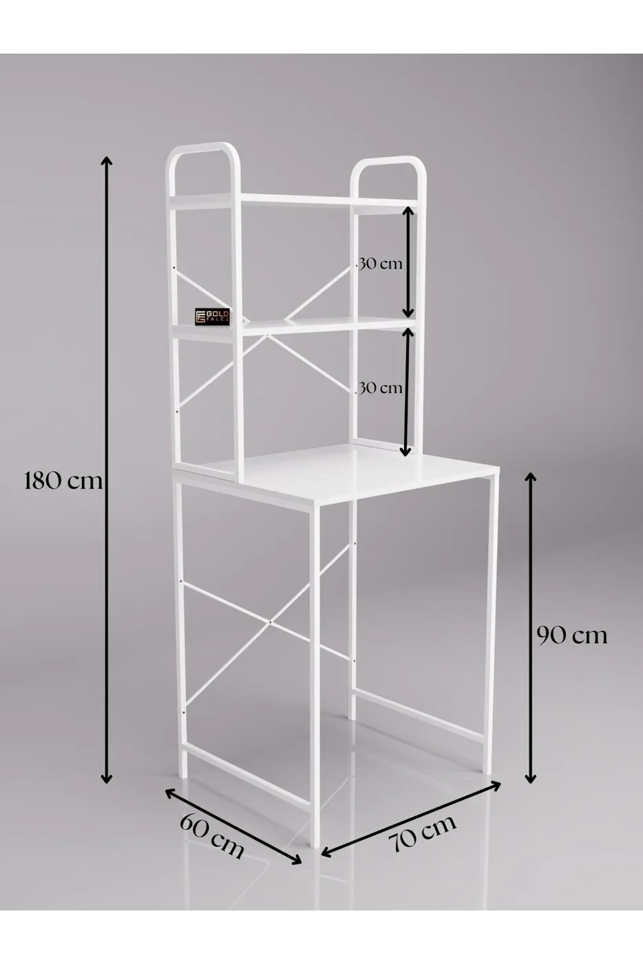 MD Washing Machine Top Shelf White 70 cm