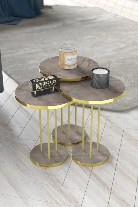 MD Gold Terra Nesting Pine Brown 3-Piece