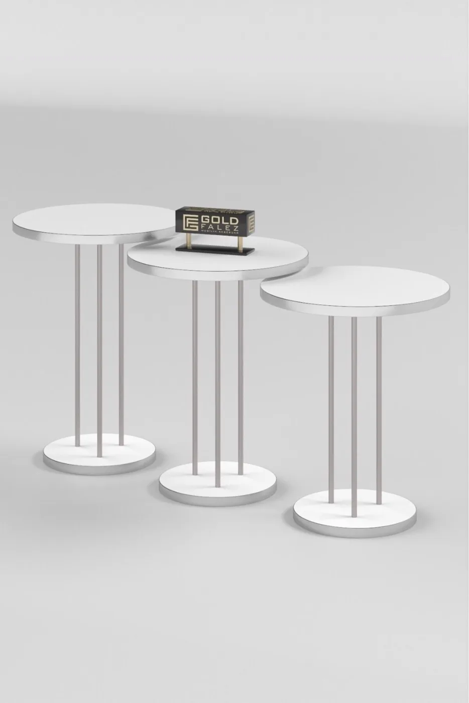 MD Silver Terra Nesting White 3-Piece