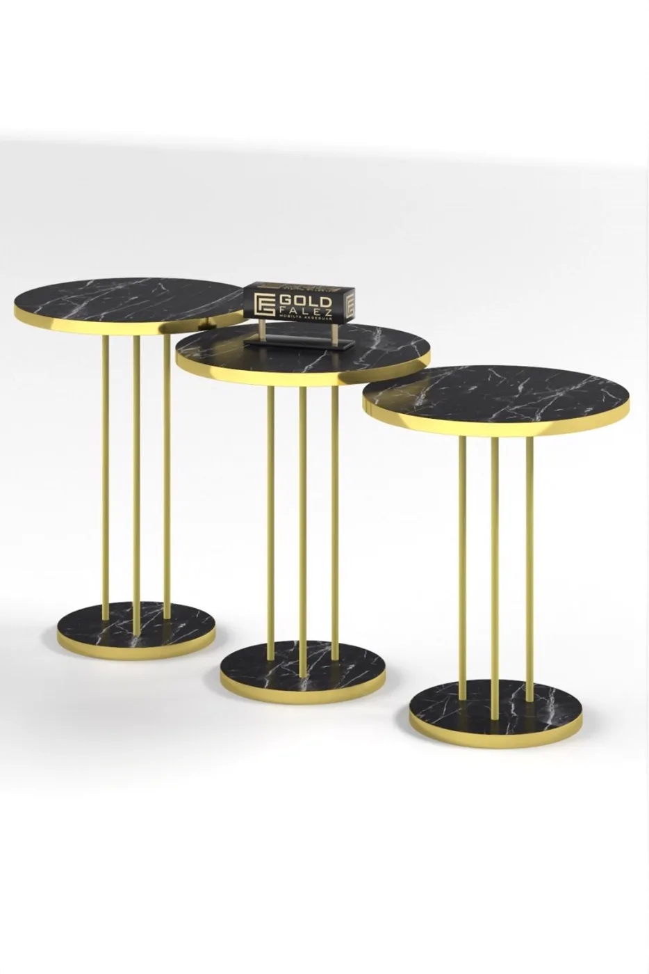MD Gold Terra Nesting Bendir Black 3-Piece