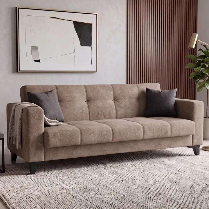 Yes Sofa Bed Milk Coffee MD005