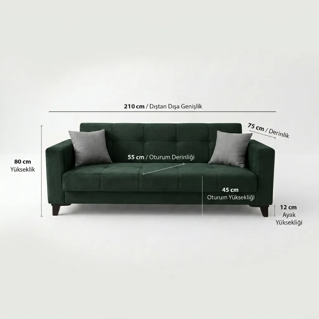 Yes Sofa Bed Green MD006