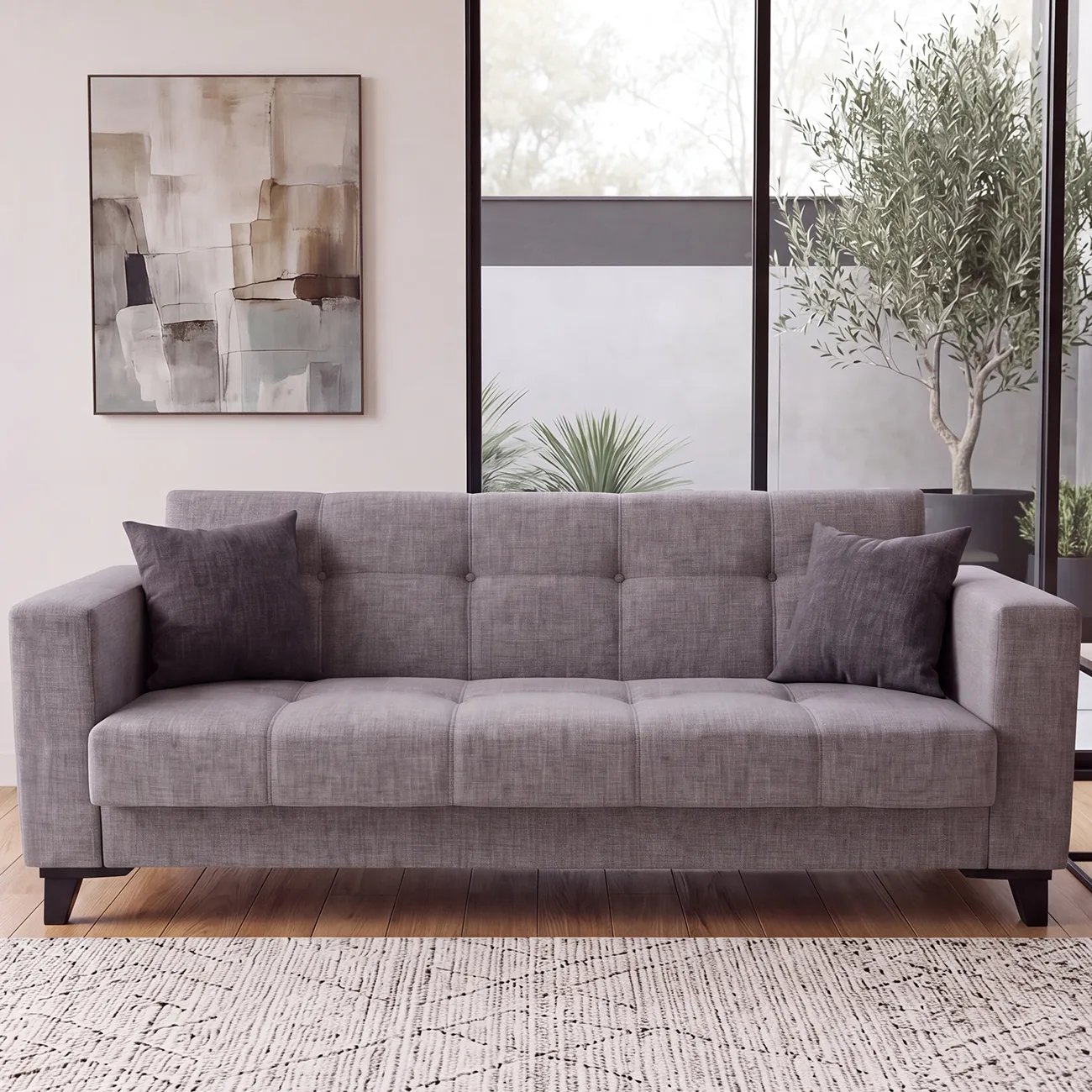 Yes Schlafsofa Hellgrau MD001
