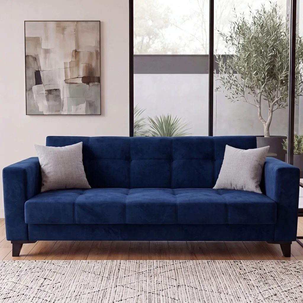 Yes Sofa Bed Navy Blue MD004