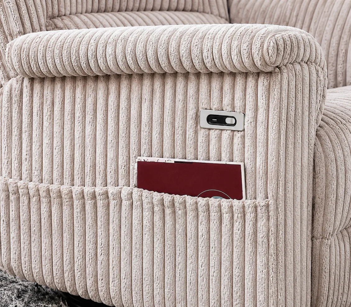 Fauteuil TV Bugatti pivotant inclinable électrique