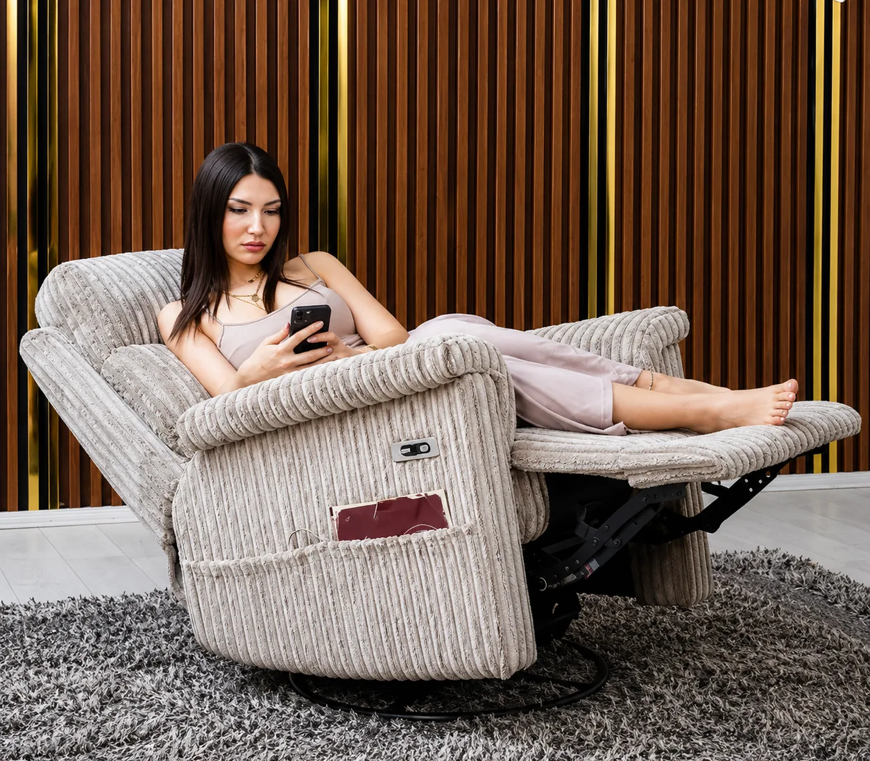 Bugatti Fixed Manual Recliner TV Armchair