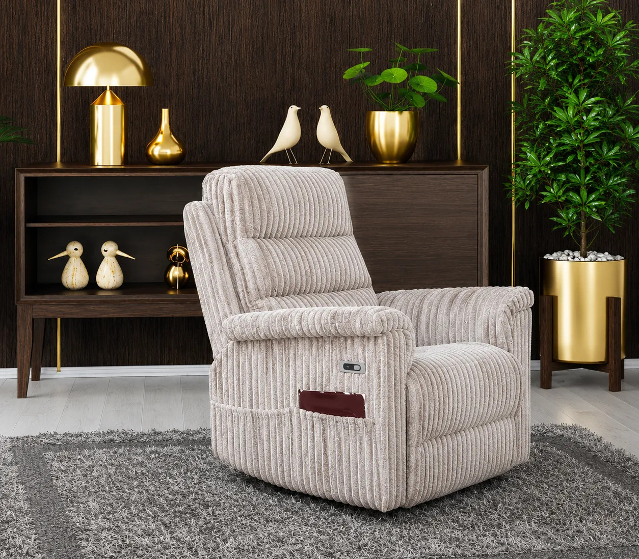 Bugatti Fixed Electric Recliner TV Armchair