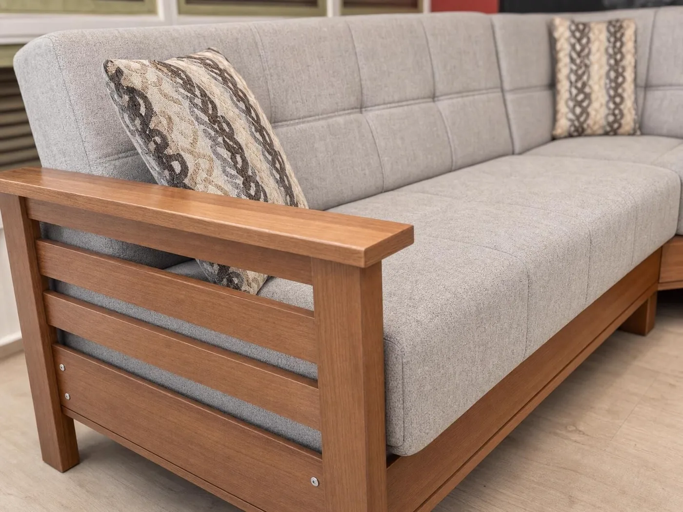 MD Royal Scandinavian Straight Corner Sofa Set MDN104