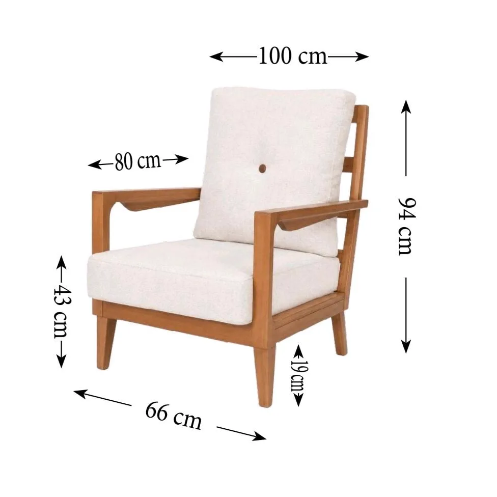 MD Flamingo Scandinavian Armchair MDN112