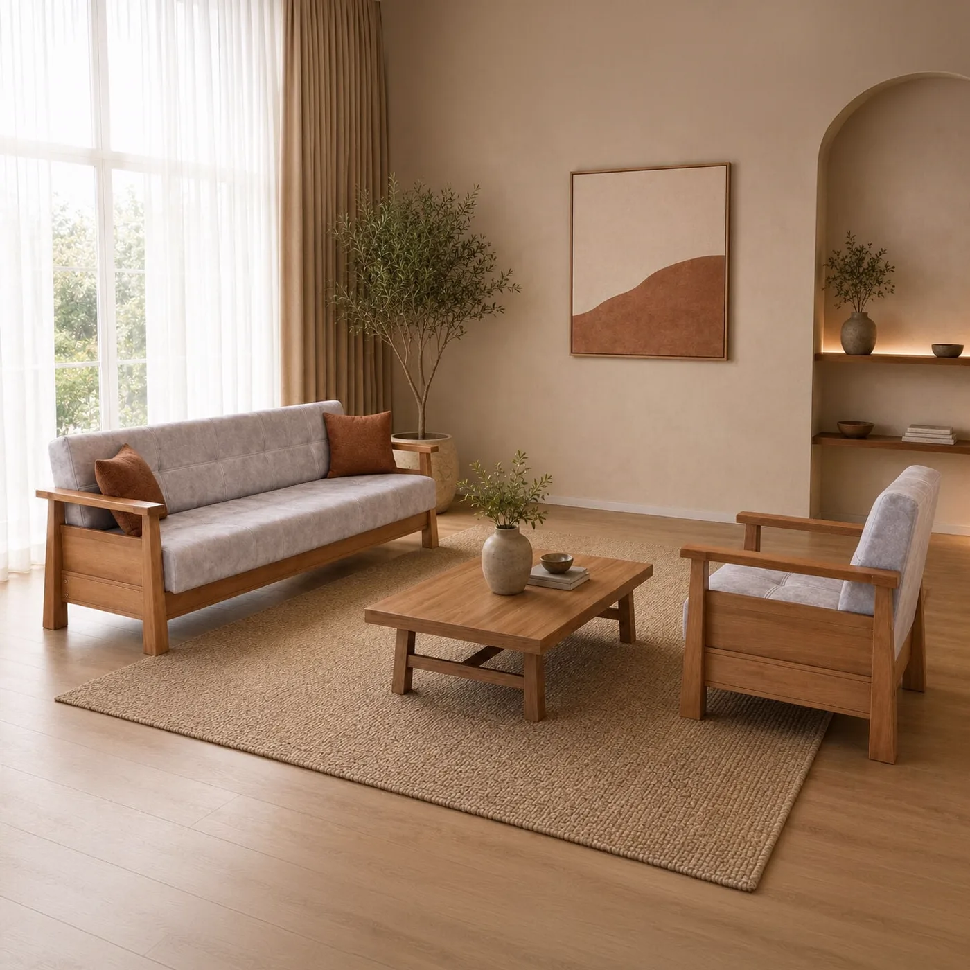 MD Cenova Scandinavian Sofa Set MDN102