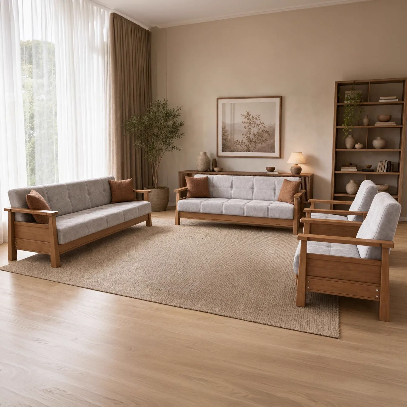 MD Cenova Scandinavian Sofa Set MDN102